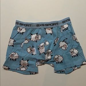 BXS Menswear Sport Boxer Briefs. Lamb motif.